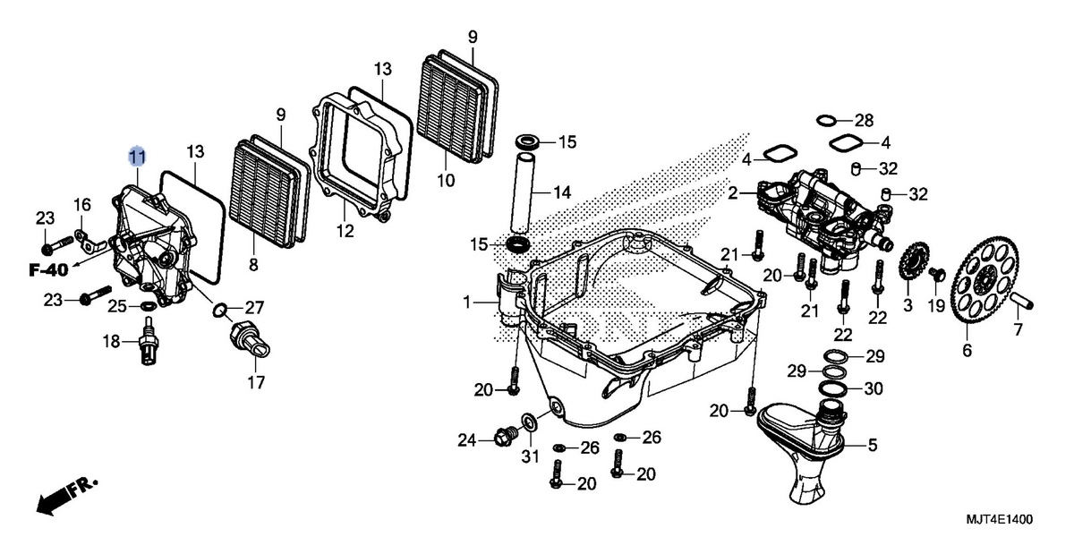 Honda OEM part 15421-MJT-E00