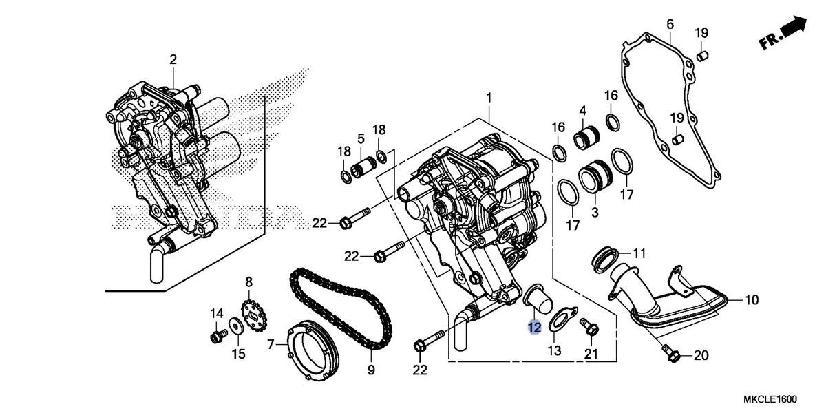 Honda OEM part 15421-MKC-A00