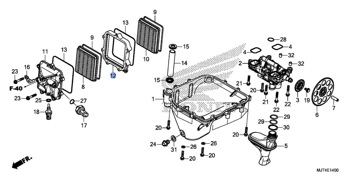 Honda OEM part 15422-MJT-E00