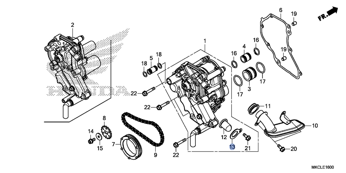 Honda OEM part 15422-MKC-A00