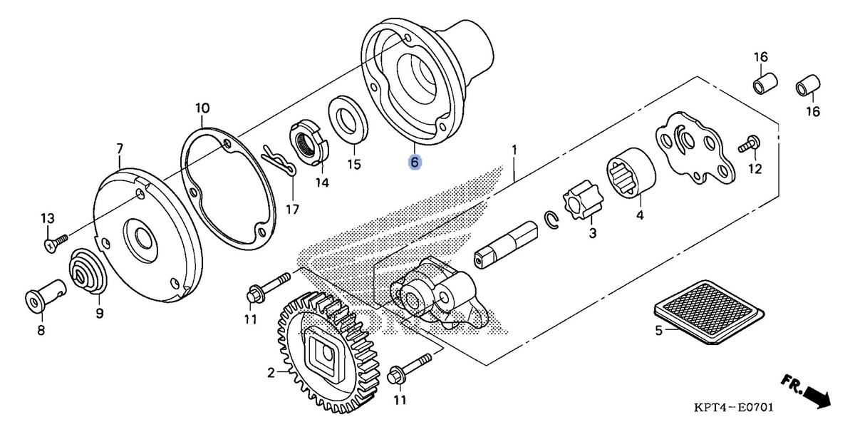 Honda OEM part 15430-KSP-910