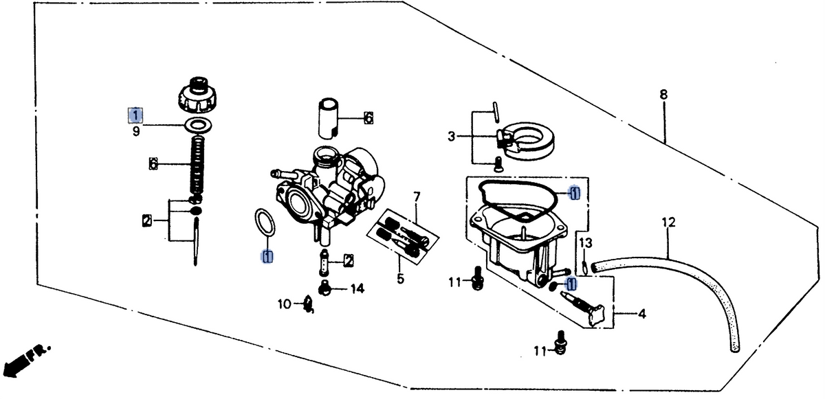 Honda OEM part 16010-181-831