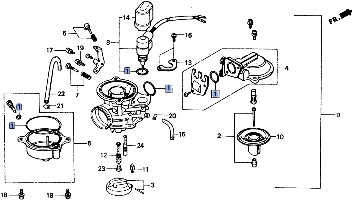 Honda OEM part 16010-GE0-712