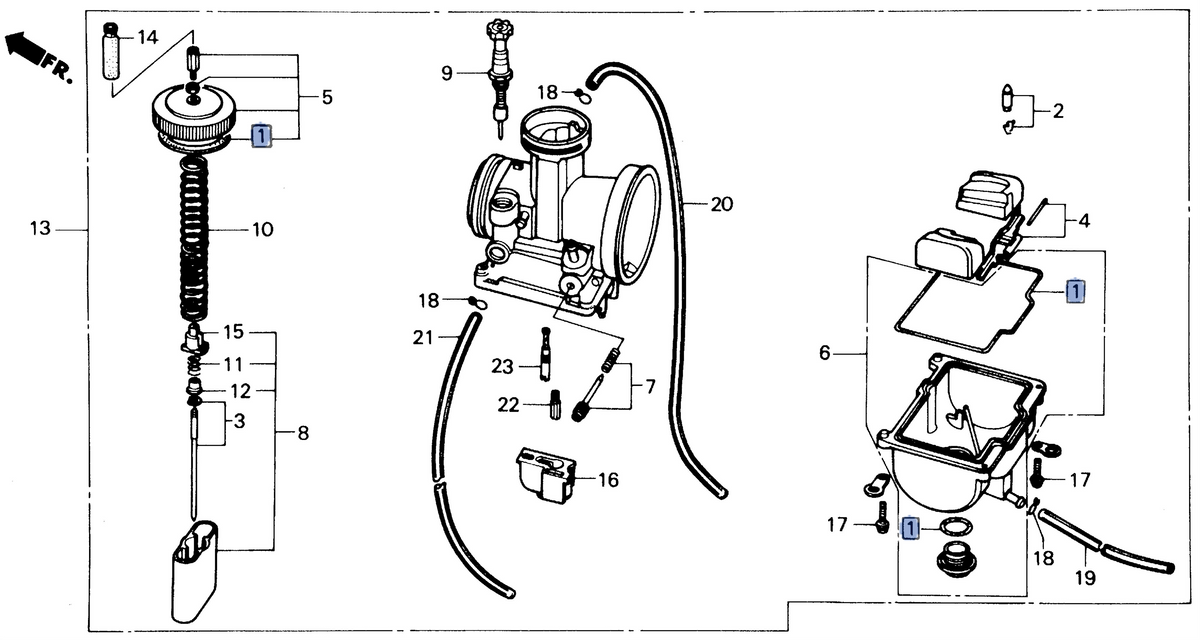 Honda OEM part 16010-KA5-691