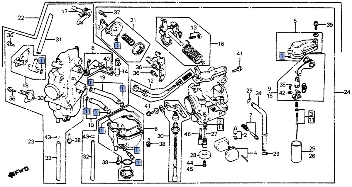 Honda OEM part 16010-KF0-305