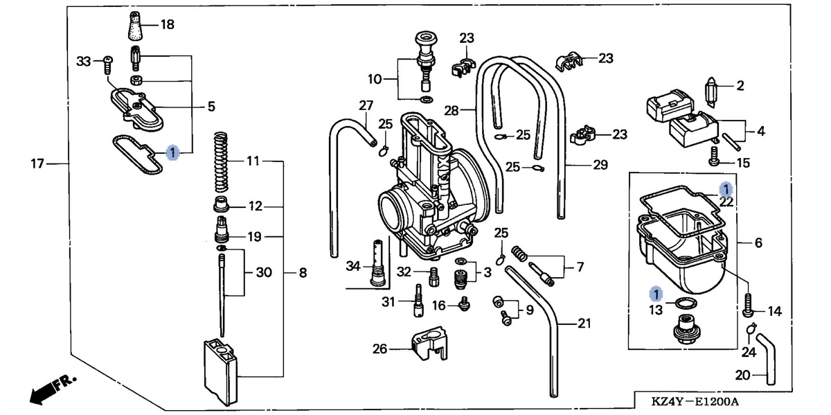 Honda OEM part 16010-KZ4-A92
