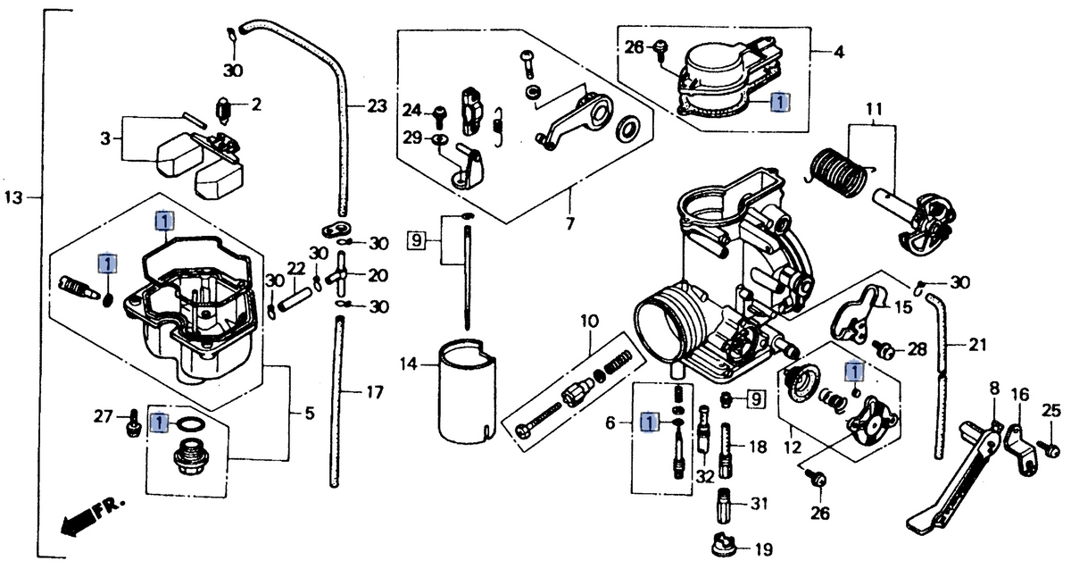 Honda OEM part 16010-MN1-671