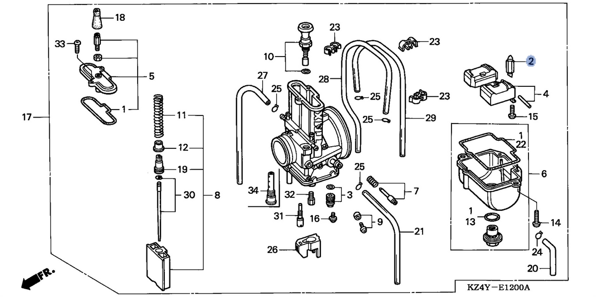 Honda OEM part 16011-KZ4-A92