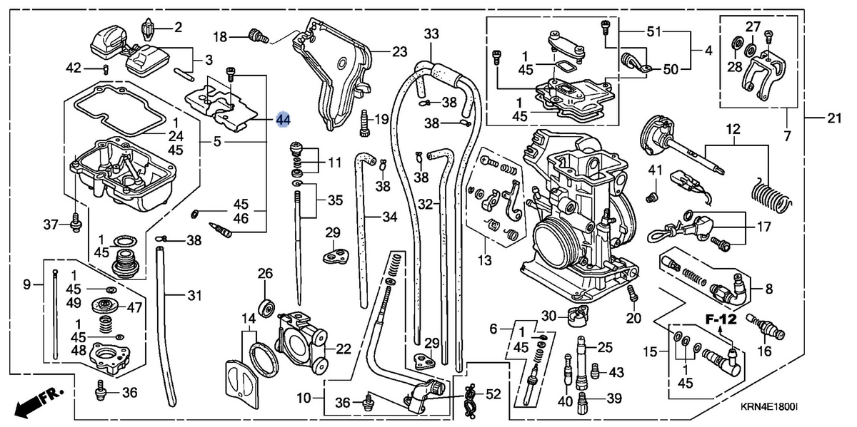 Honda OEM part 16015-KRN-A01