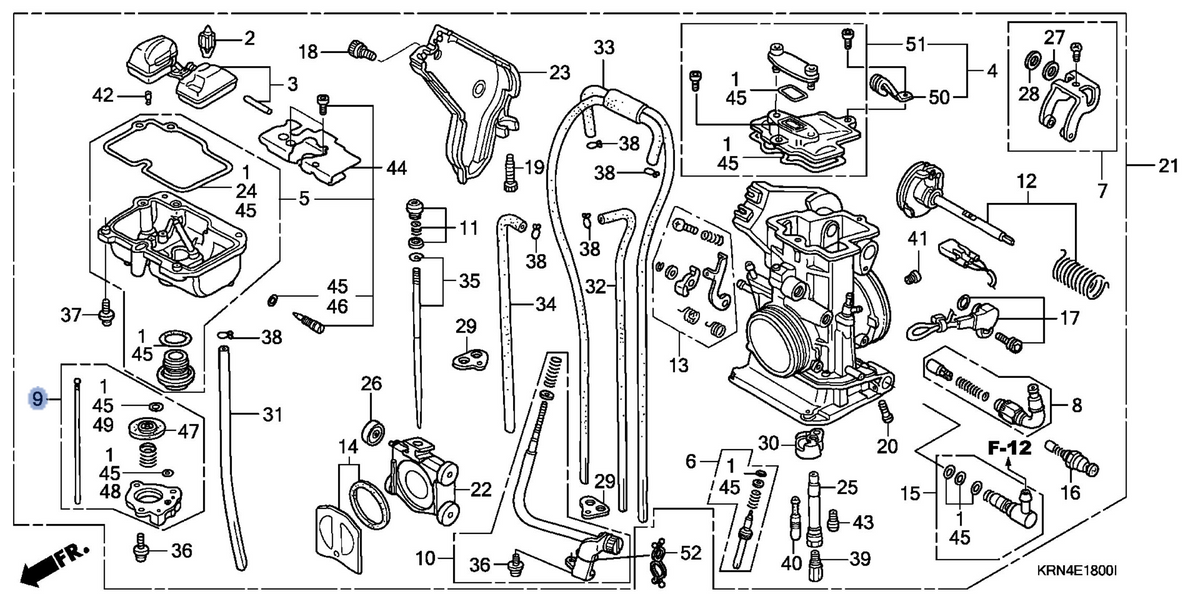 Honda OEM part 16021-KRN-851