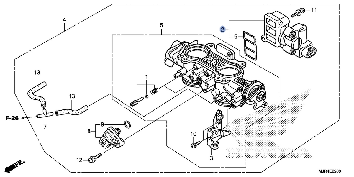 Honda OEM part 16022-MCA-003