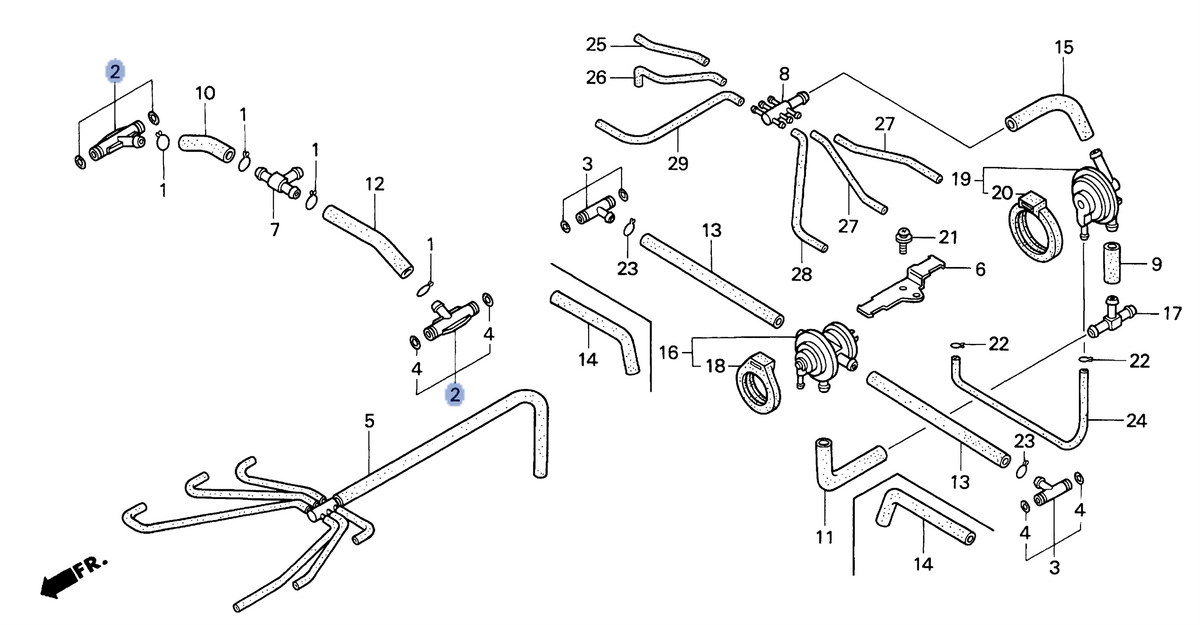 Honda OEM part 16024-MZ0-000