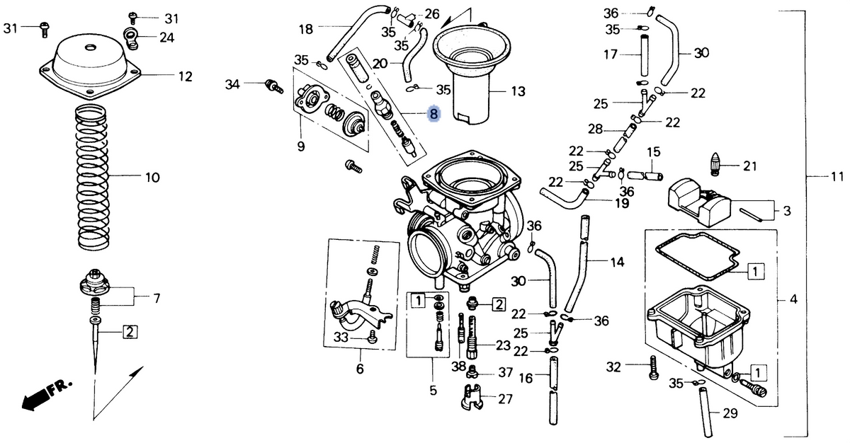 Honda OEM part 16046-MK2-711