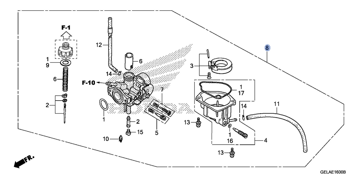 Honda OEM part 16100-GEL-A21