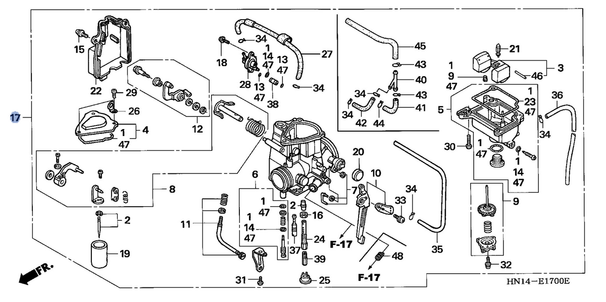 Honda OEM part 16100-HN1-013