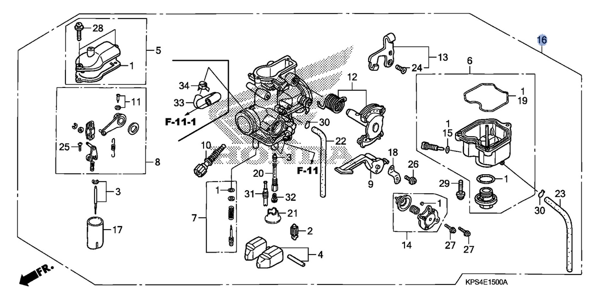 Honda OEM part 16100-KPS-901
