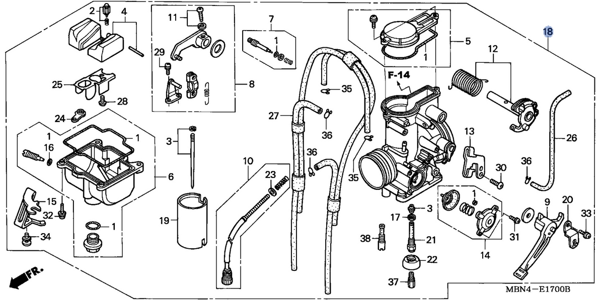 Honda OEM part 16100-MBN-A31
