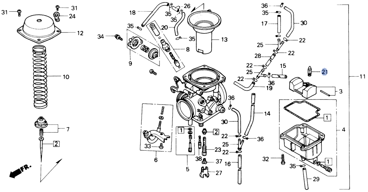 Honda OEM part 16155-MN9-004