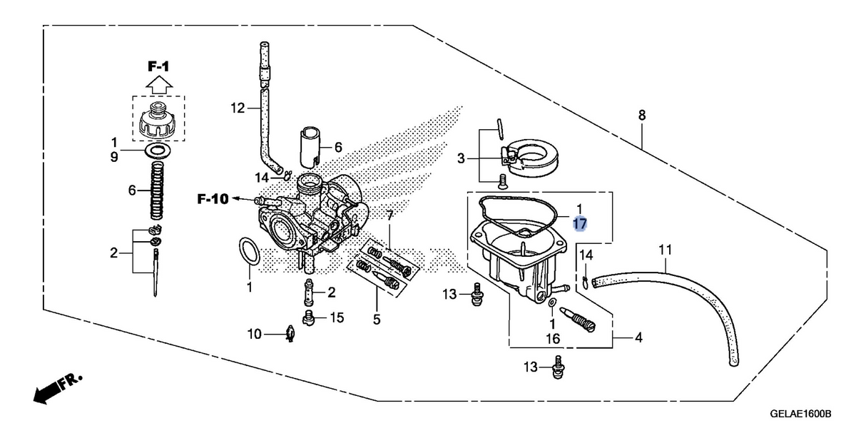 Honda OEM part 16163-165-B10