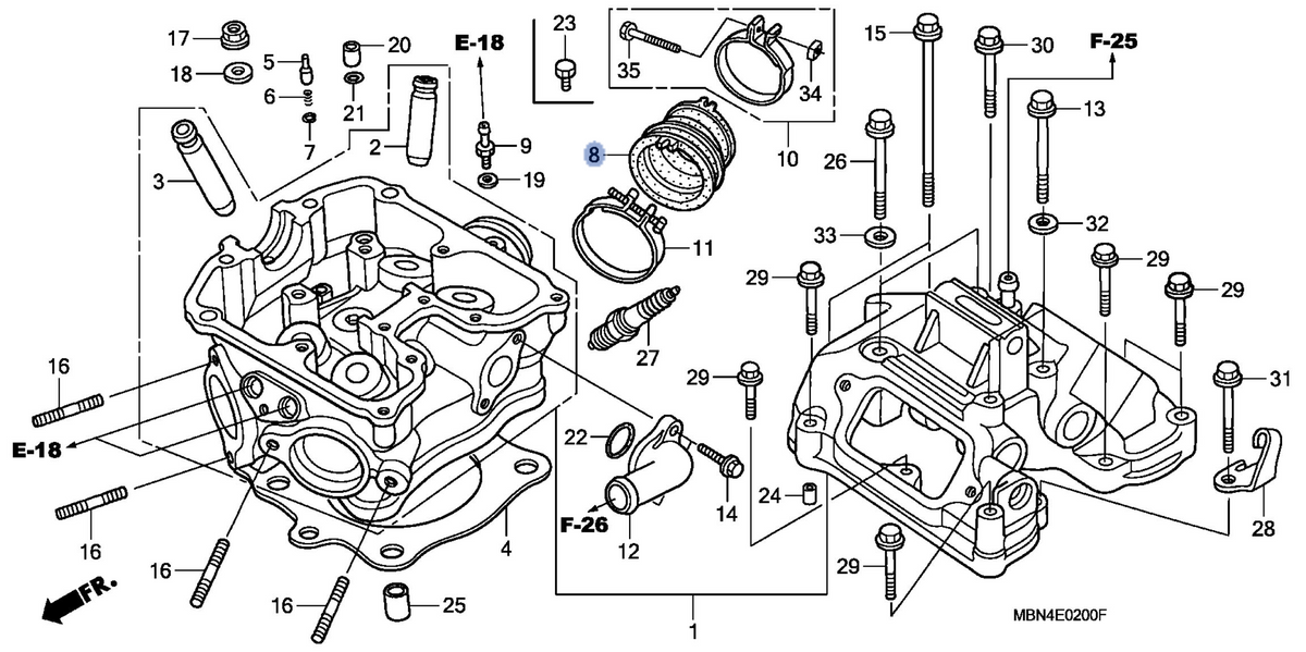 Honda OEM part 16210-MBN-670