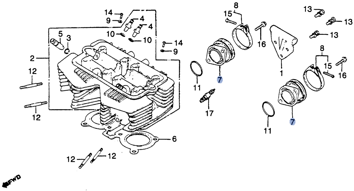 Honda OEM part 16211-447-670