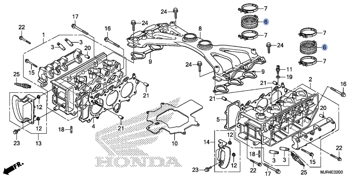 Honda OEM part 16211-MCA-000