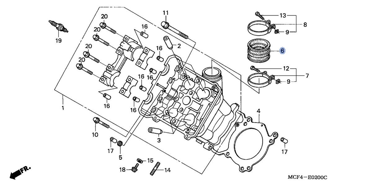 Honda OEM part 16211-MCF-D30