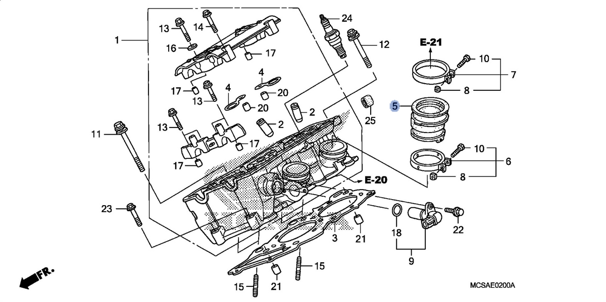 Honda OEM part 16211-MCS-000