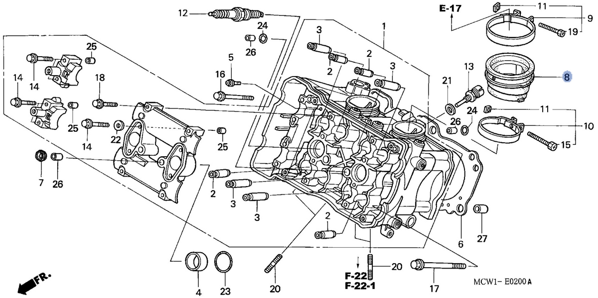 Honda OEM part 16211-MCW-D00