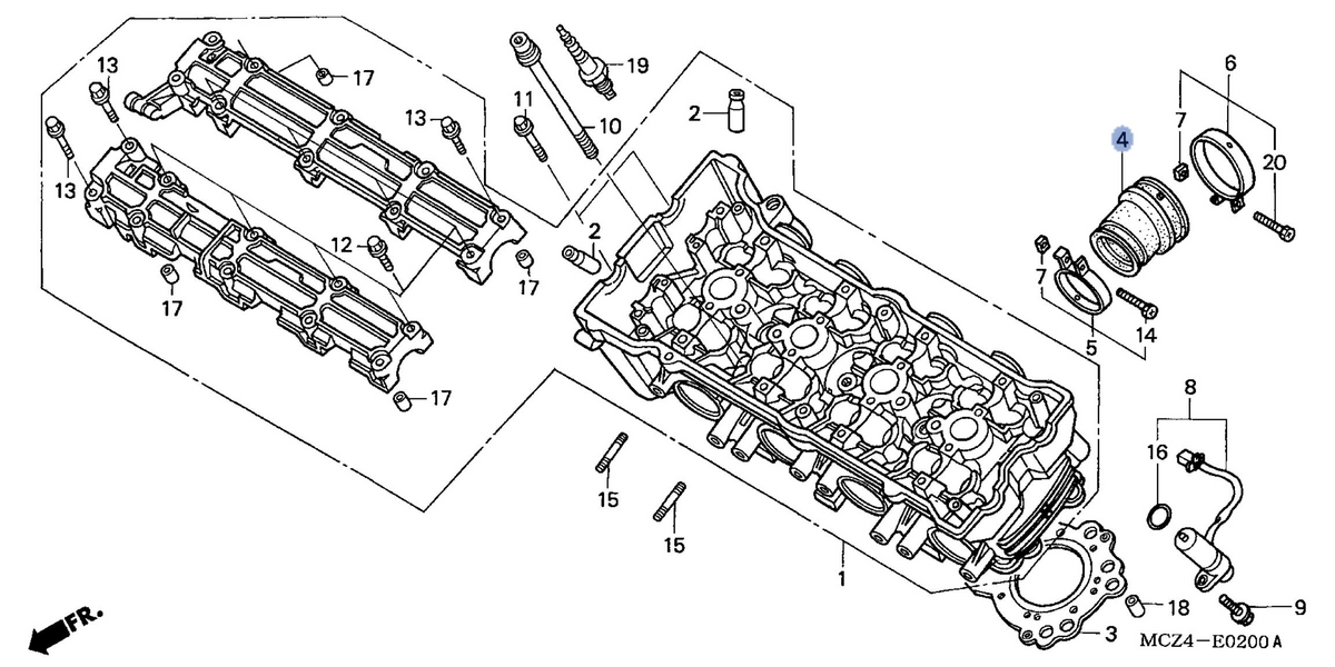 Honda OEM part 16211-MCZ-000