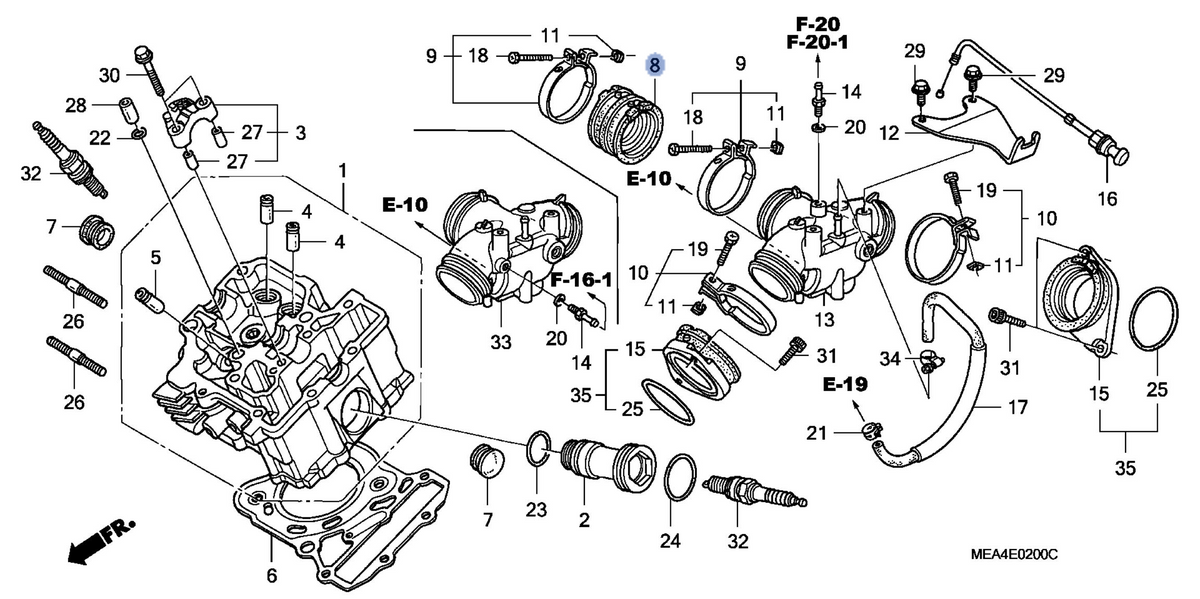 Honda OEM part 16211-MEA-670