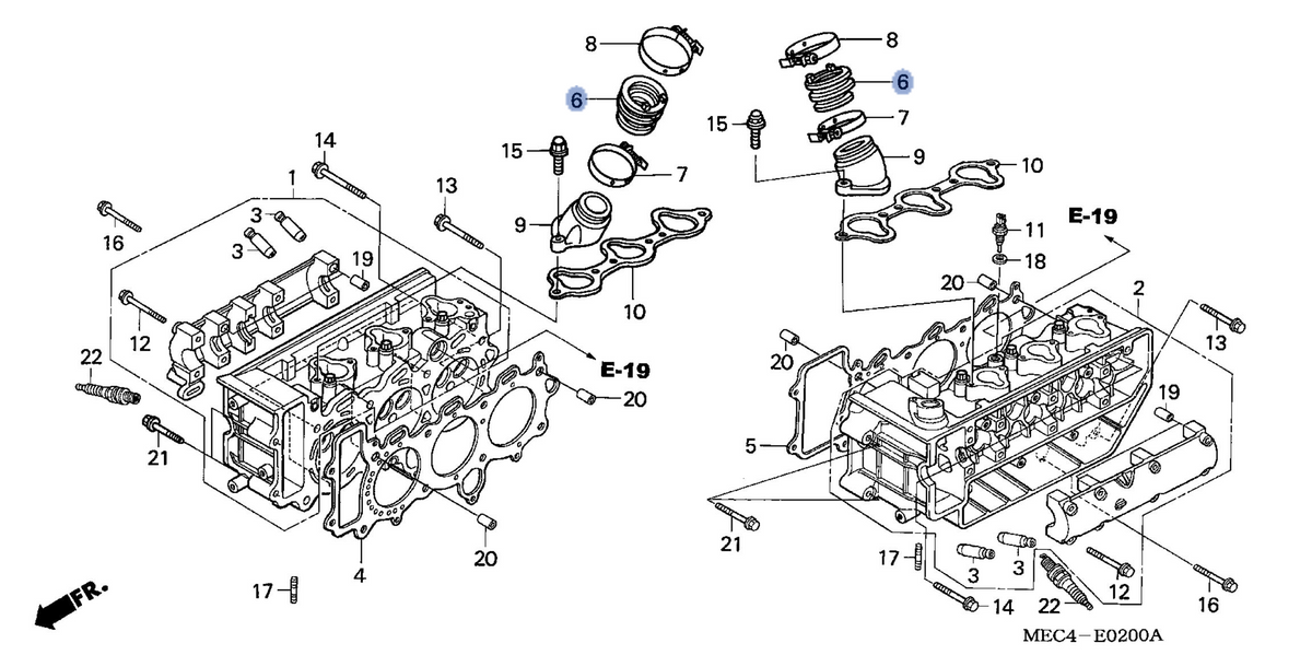 Honda OEM part 16211-MEC-000