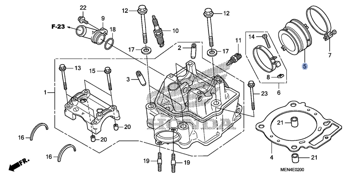 Honda OEM part 16211-MEN-A50