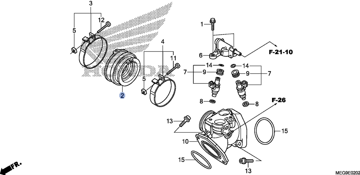 Honda OEM part 16211-MFE-640
