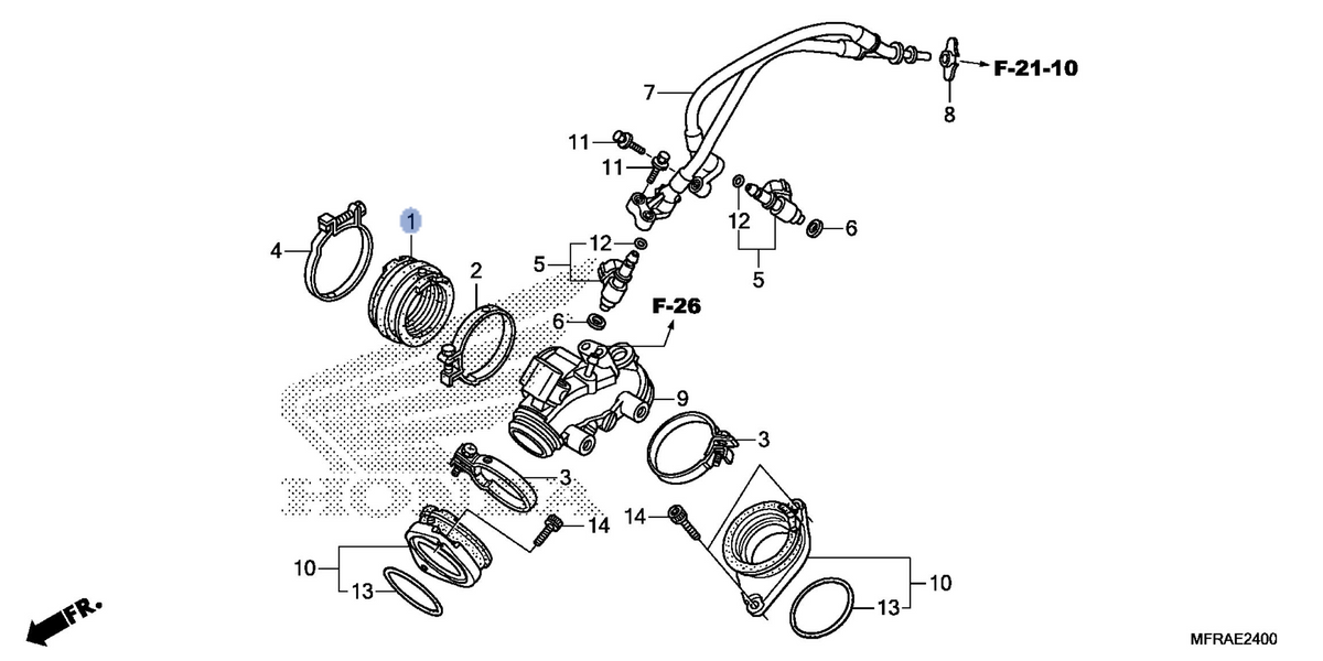 Honda OEM part 16211-MFR-670