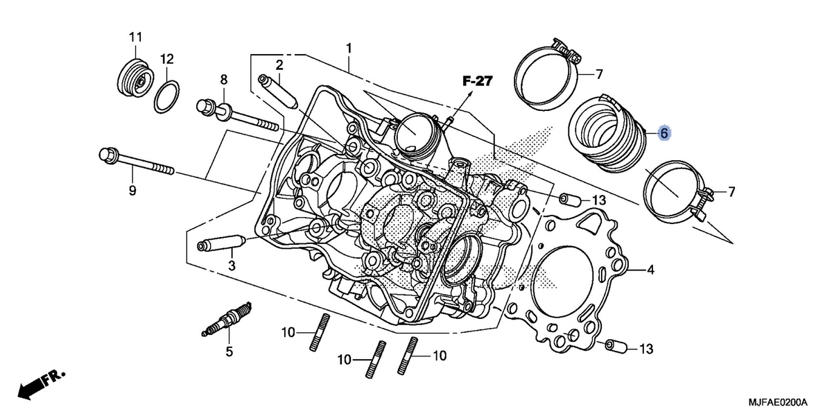 Honda OEM part 16211-MGS-D30