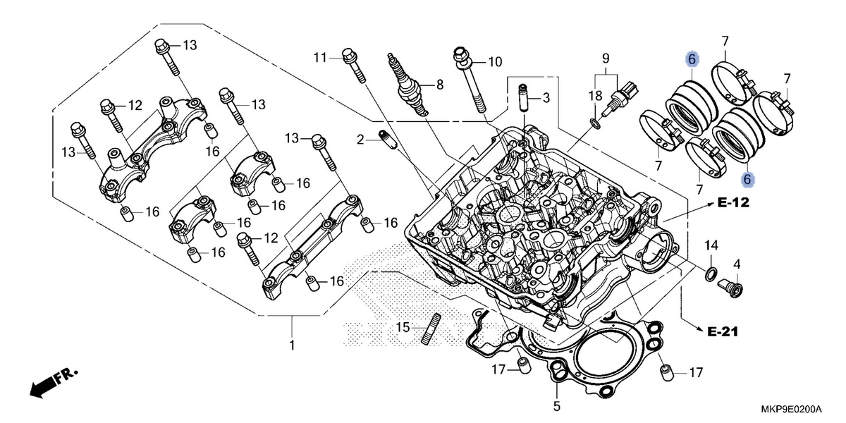 Honda OEM part 16211-MGZ-J00