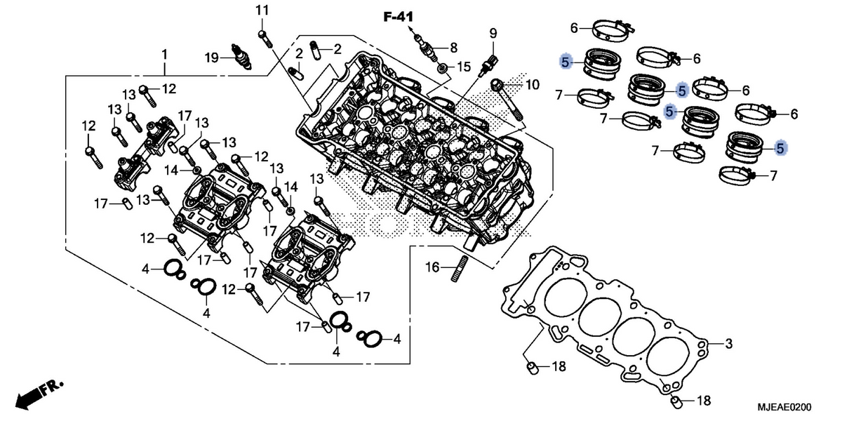 Honda OEM part 16211-MJE-D00