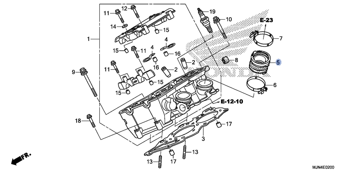 Honda OEM part 16211-MJN-A00