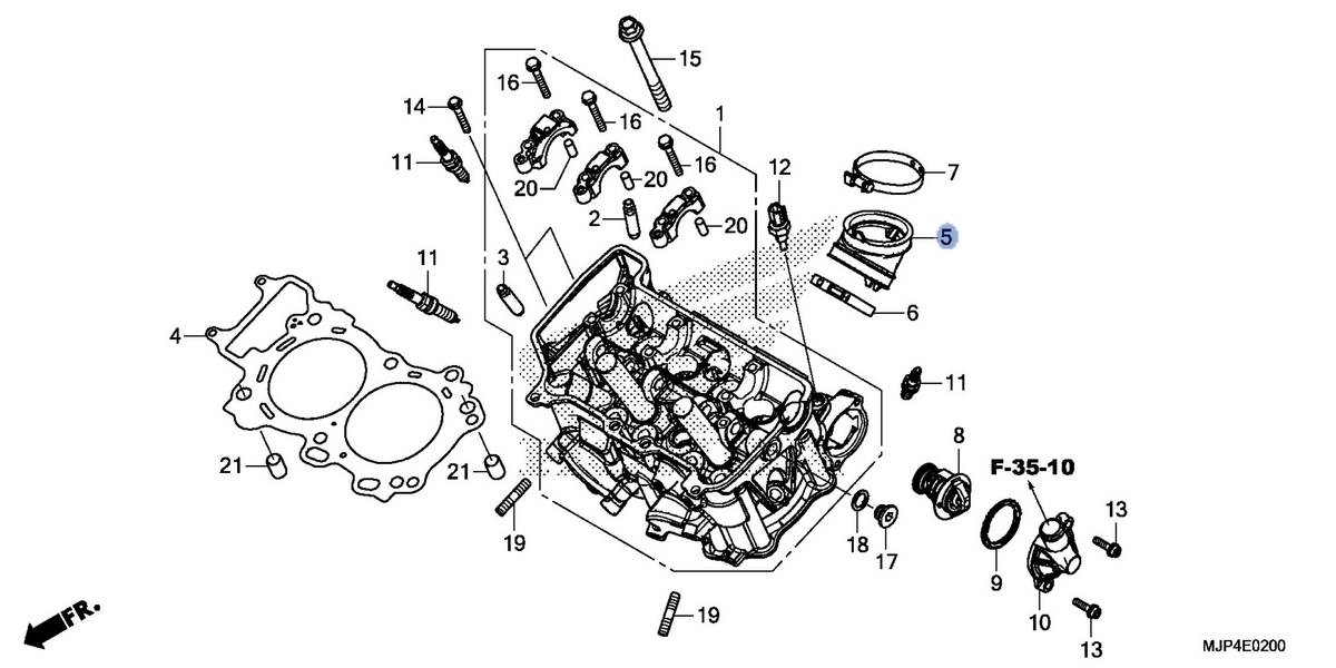 Honda OEM part 16211-MJP-G50