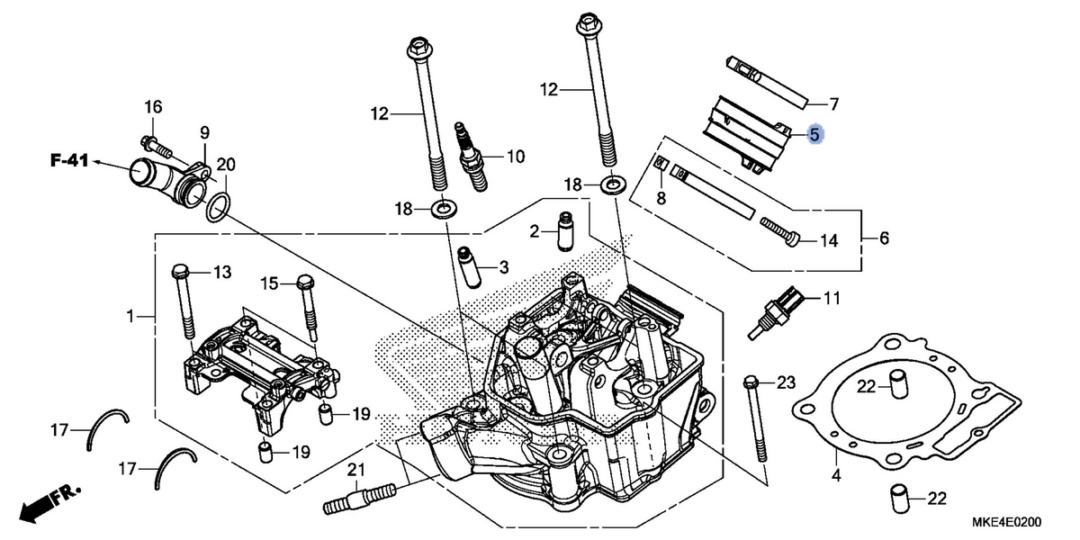 Honda OEM part 16211-MKE-A00