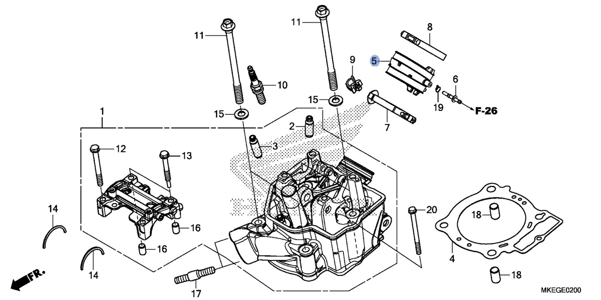 Honda OEM part 16211-MKE-A50