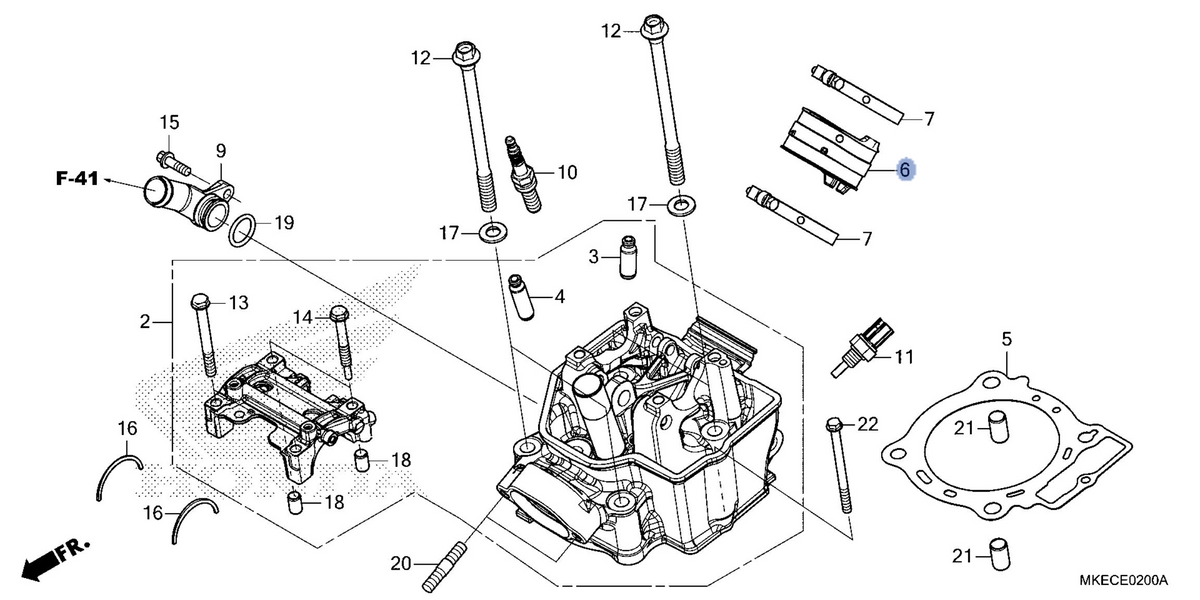 Honda OEM part 16211-MKE-AF0