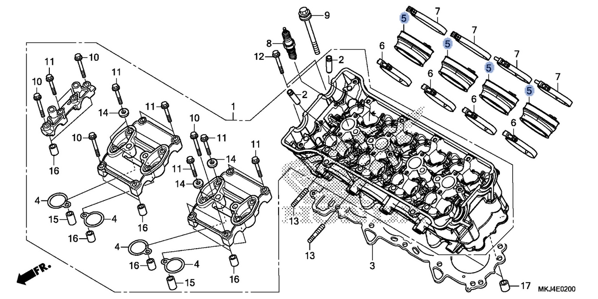 Honda OEM part 16211-MKJ-D00