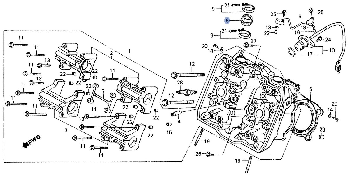 Honda OEM part 16211-ML7-000