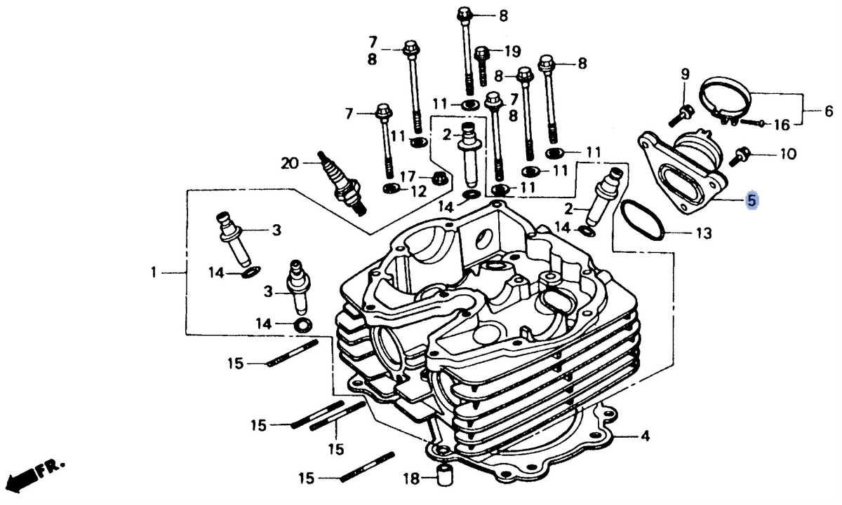 Honda OEM part 16211-MN1-671
