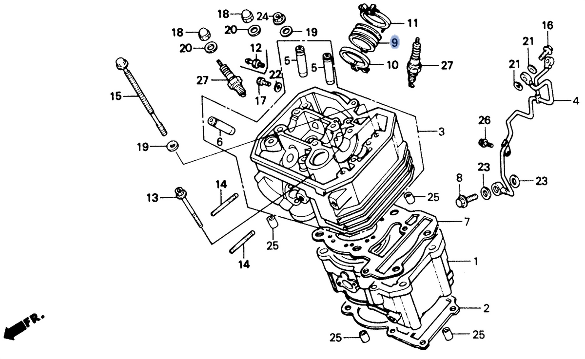 Honda OEM part 16211-MN8-750