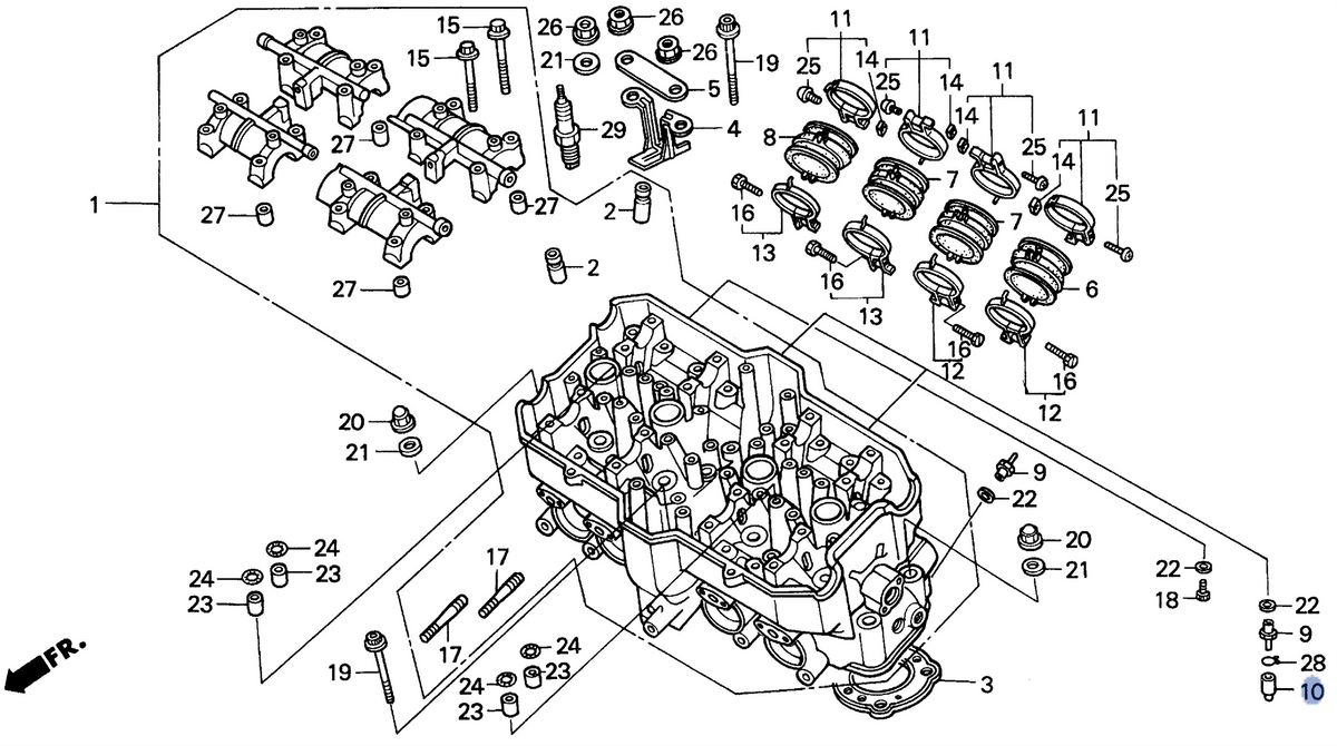 Honda OEM part 16215-MV4-000