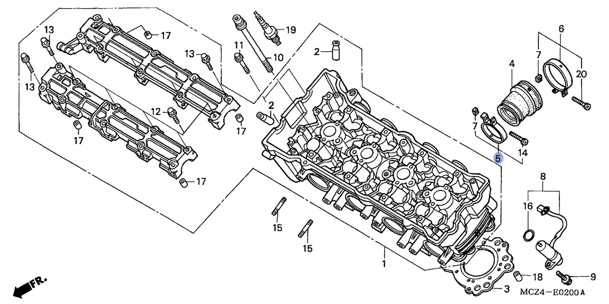 Honda OEM part 16216-MCZ-000