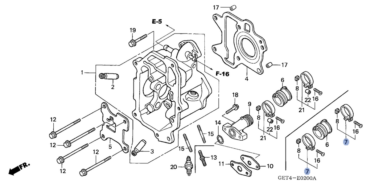Honda OEM part 16217-GEE-010